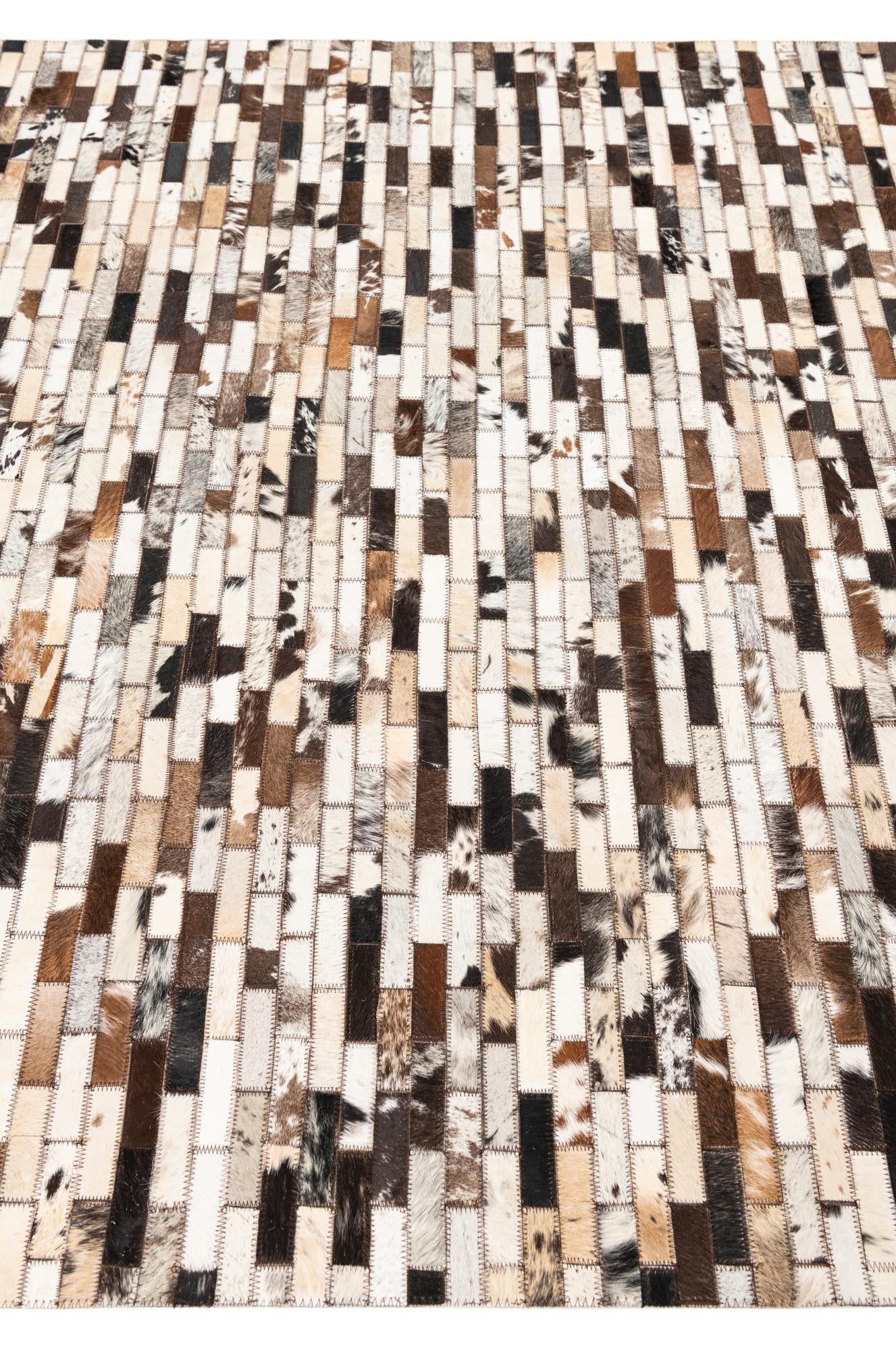 5' x 8' Cowhide Leather Rug