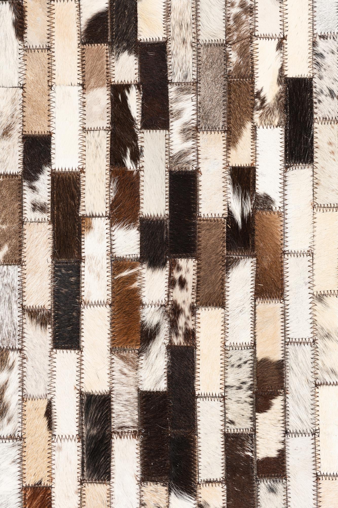 5' x 8' Cowhide Leather Rug