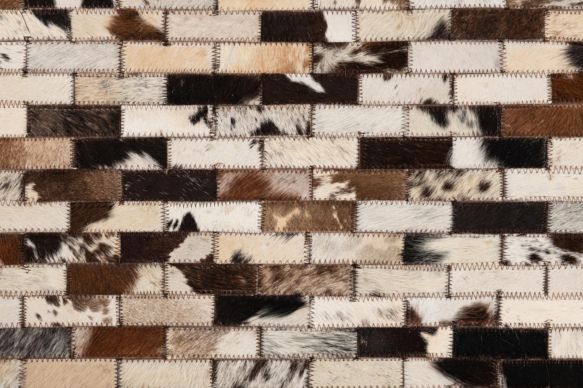 5' x 8' Cowhide Leather Rug