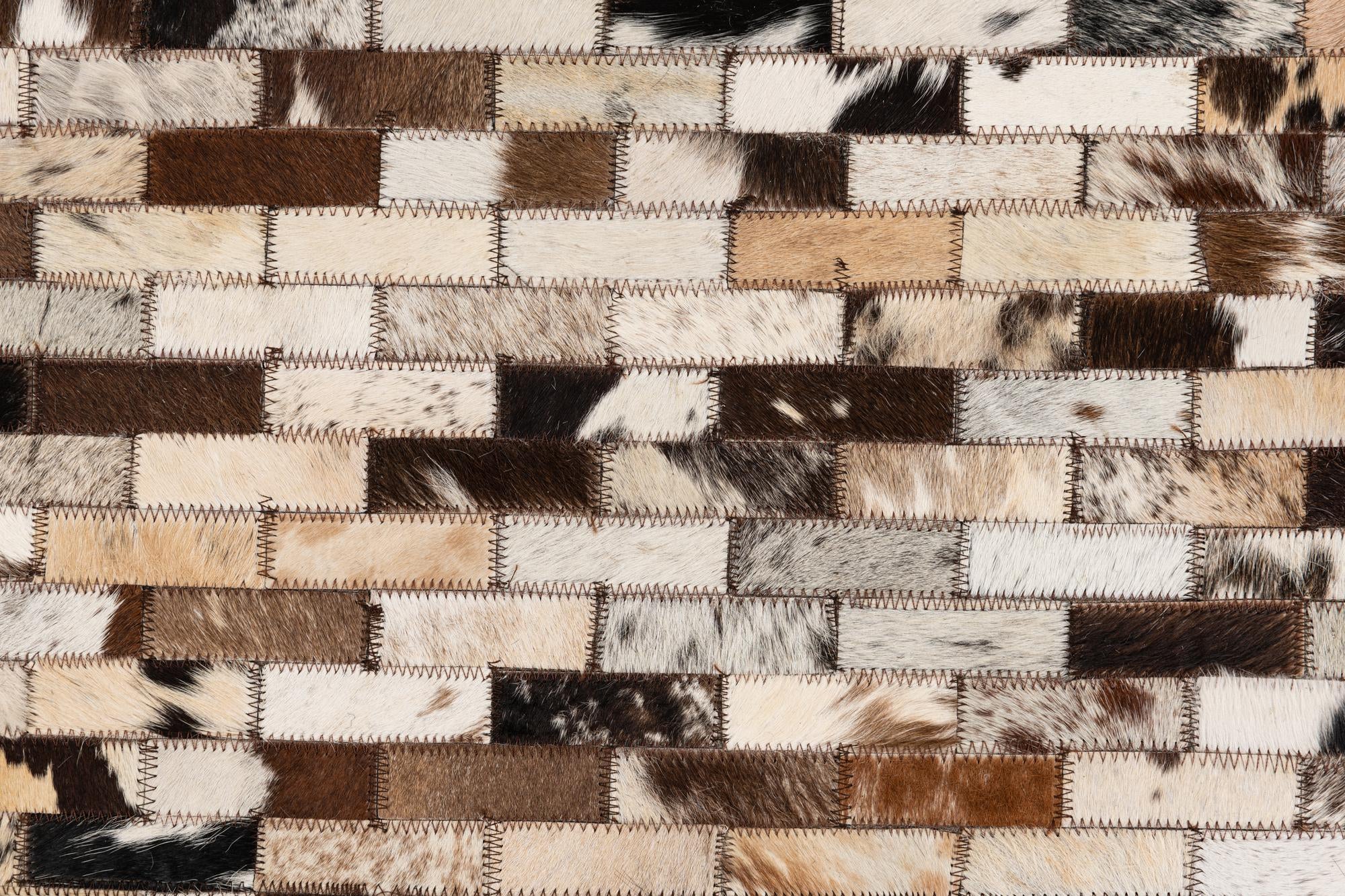 5' x 8' Cowhide Leather Rug