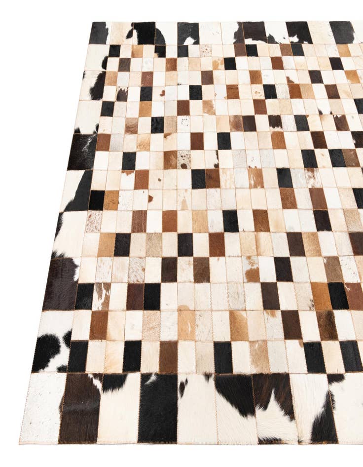 Detail image of 5' x 8' Cowhide Leather Rug
