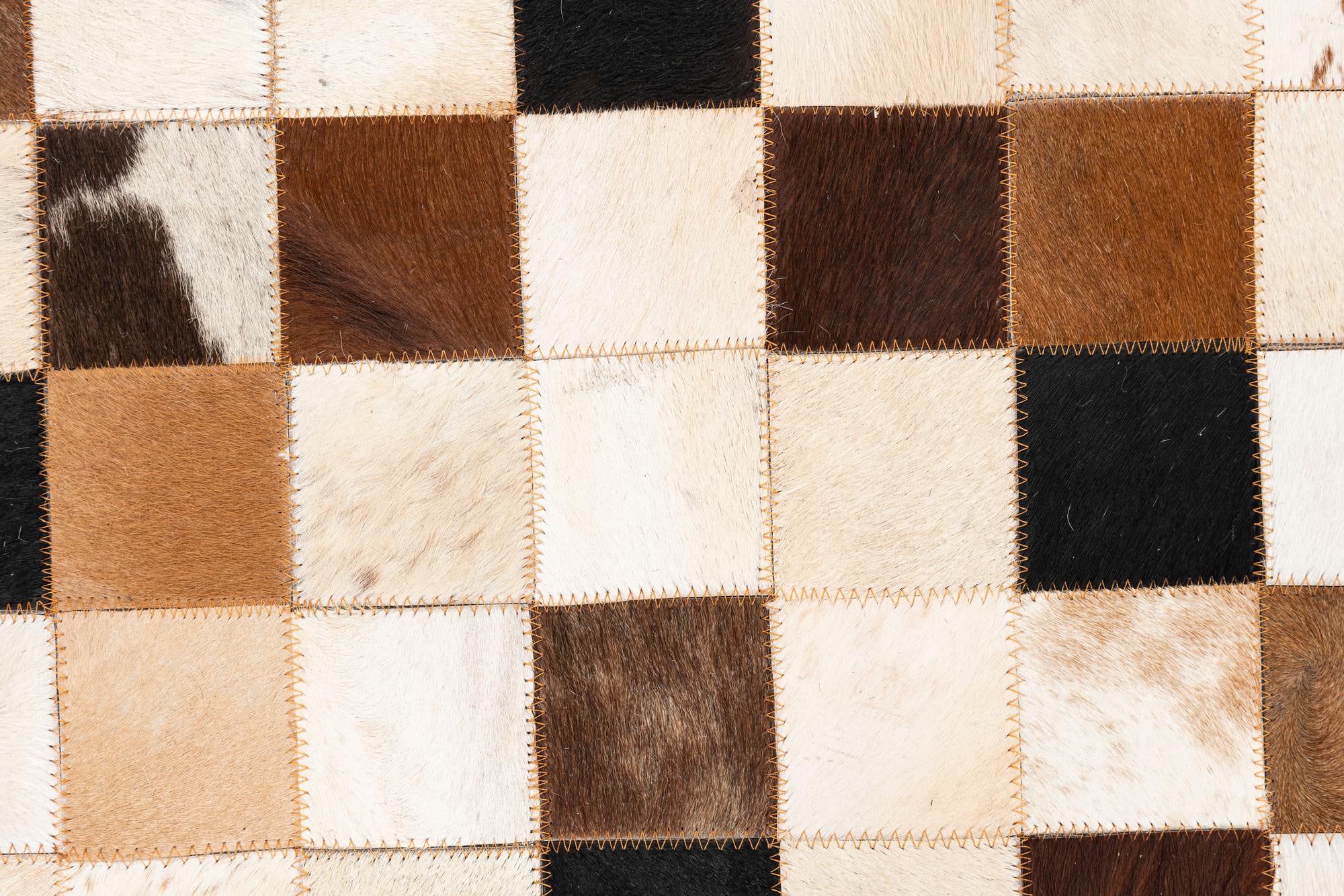 5' x 8' Cowhide Leather Rug