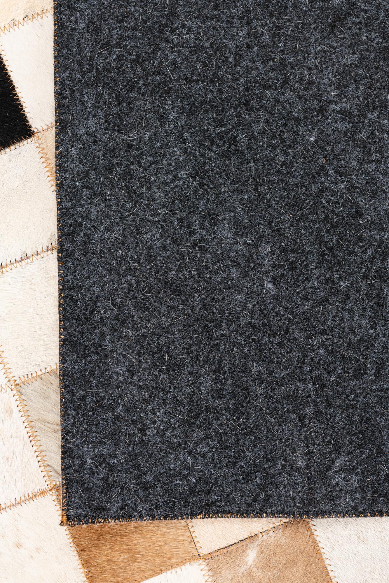 5' x 8' Cowhide Leather Rug