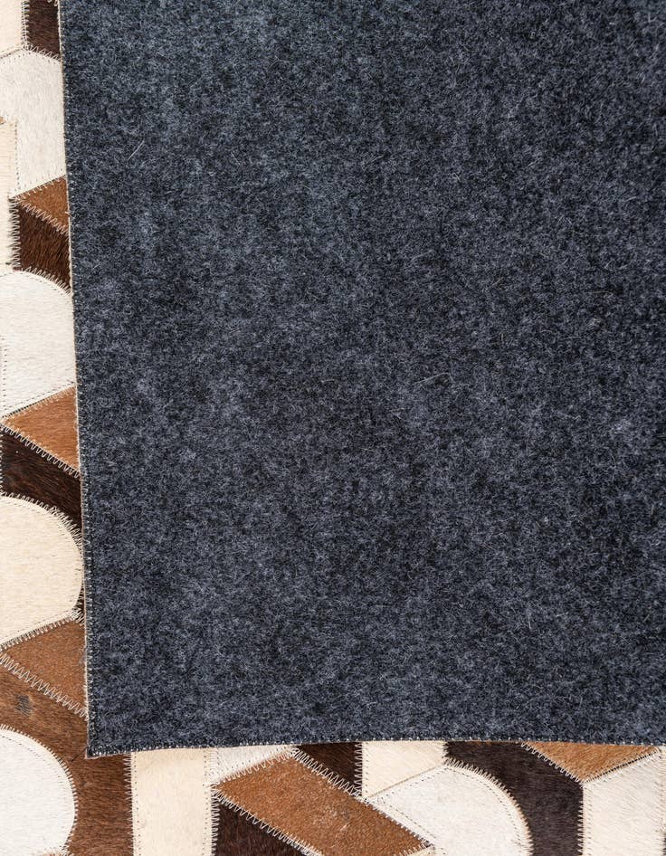 Detail image of 5' 2 x 7' 10 Cowhide Leather Rug