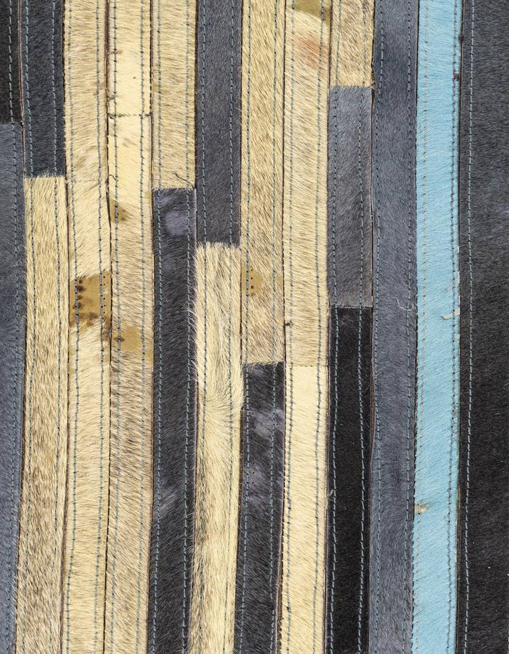 Detail image of 5' 2 x 7' 4 Cowhide Leather Rug