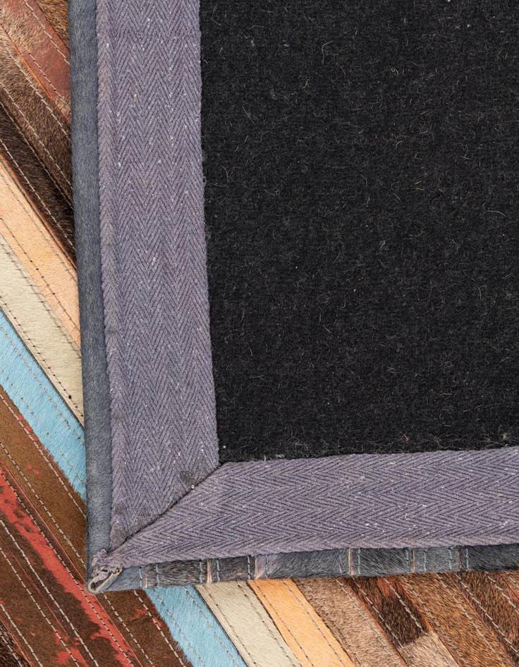 Detail image of 5' 2 x 7' 4 Cowhide Leather Rug