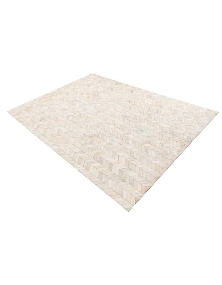 Detail image of 5' 3 x 7' 5 Cowhide Leather Rug