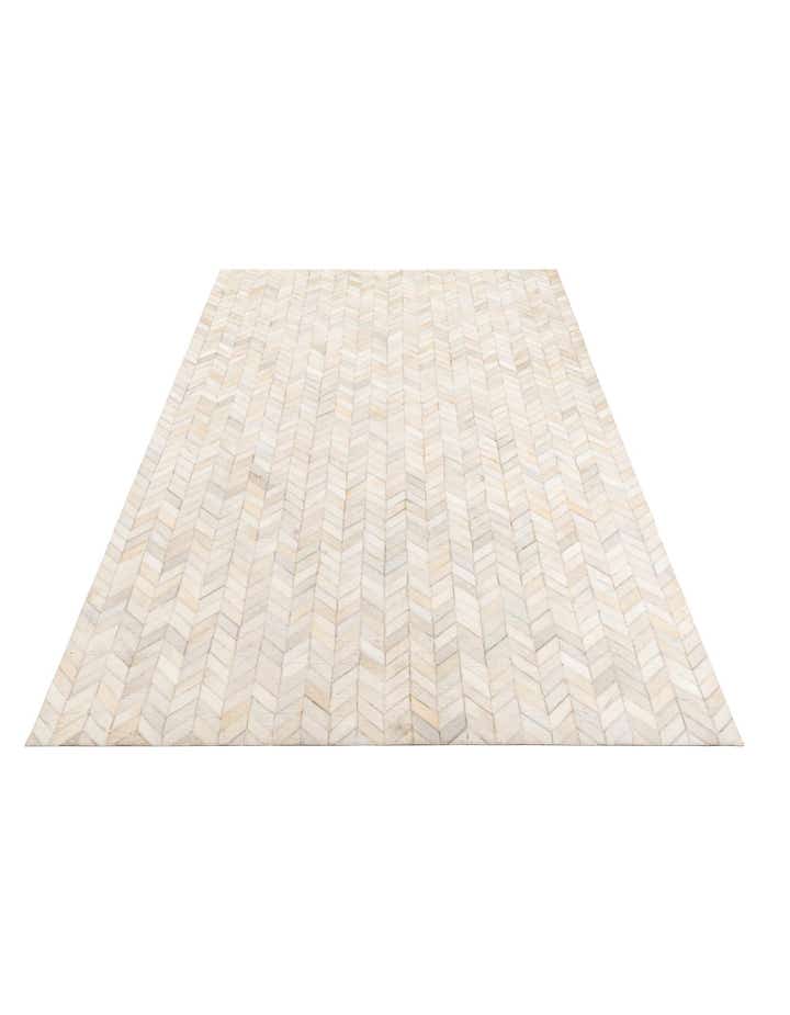 5' 3 x 7' 5 Cowhide Leather Rug