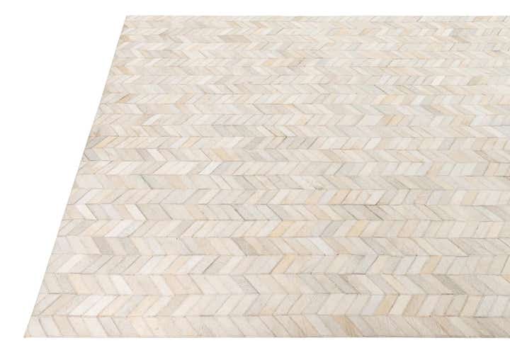 5' 3 x 7' 5 Cowhide Leather Rug