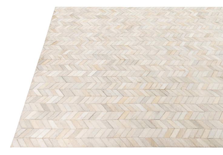 Detail image of 5' 3 x 7' 5 Cowhide Leather Rug