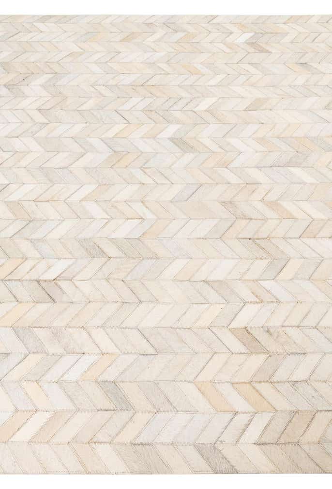 5' 3 x 7' 5 Cowhide Leather Rug