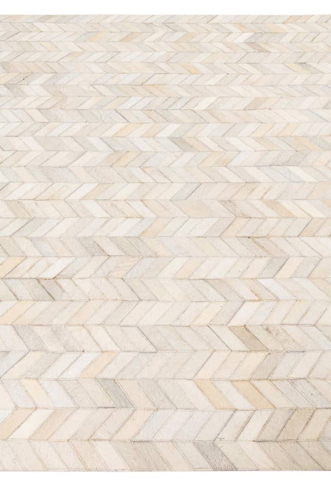 Detail image of 5' 3 x 7' 5 Cowhide Leather Rug