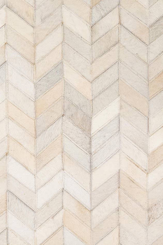 Detail image of 5' 3 x 7' 5 Cowhide Leather Rug