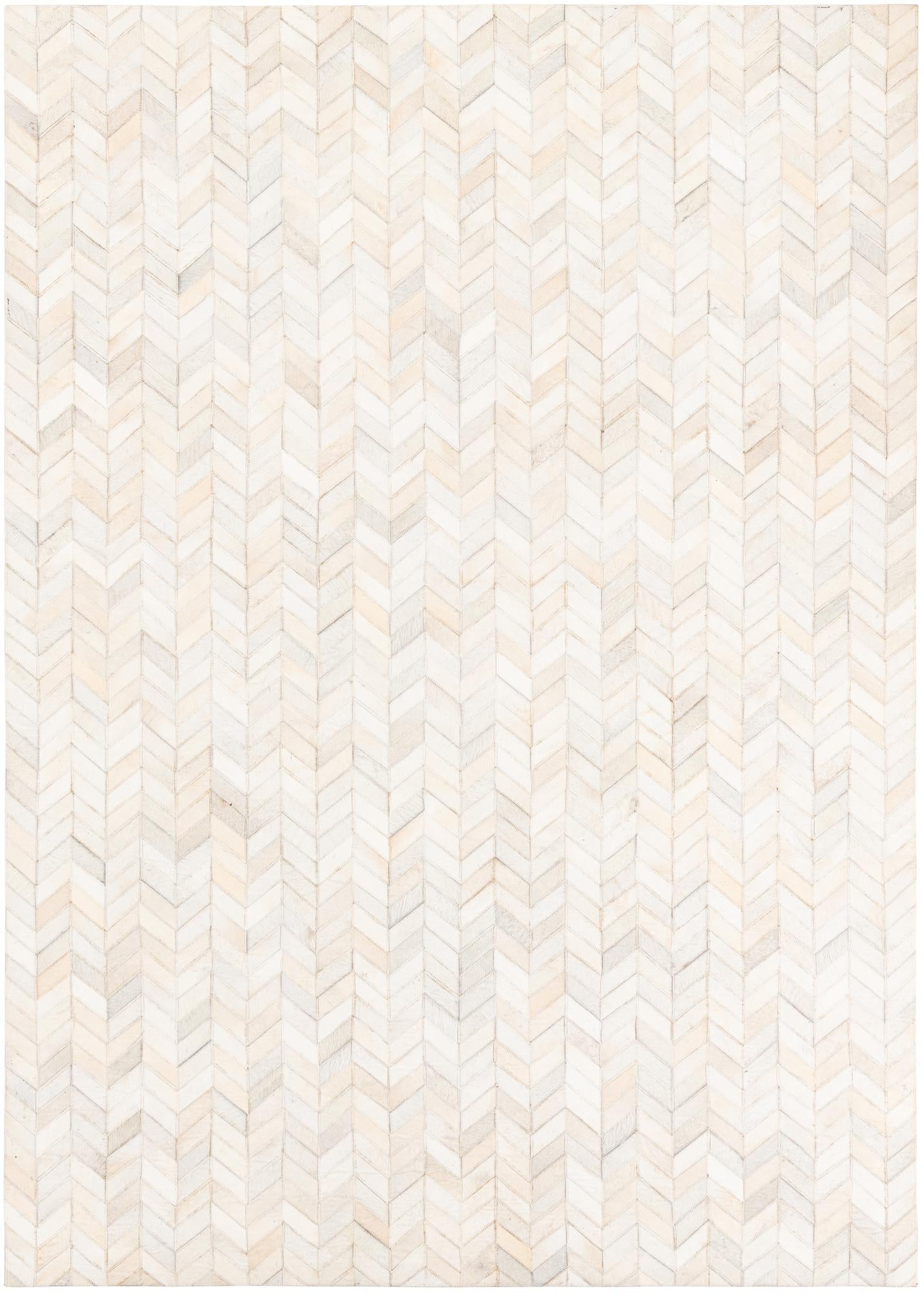 5' 3 x 7' 5 Cowhide Leather Rug