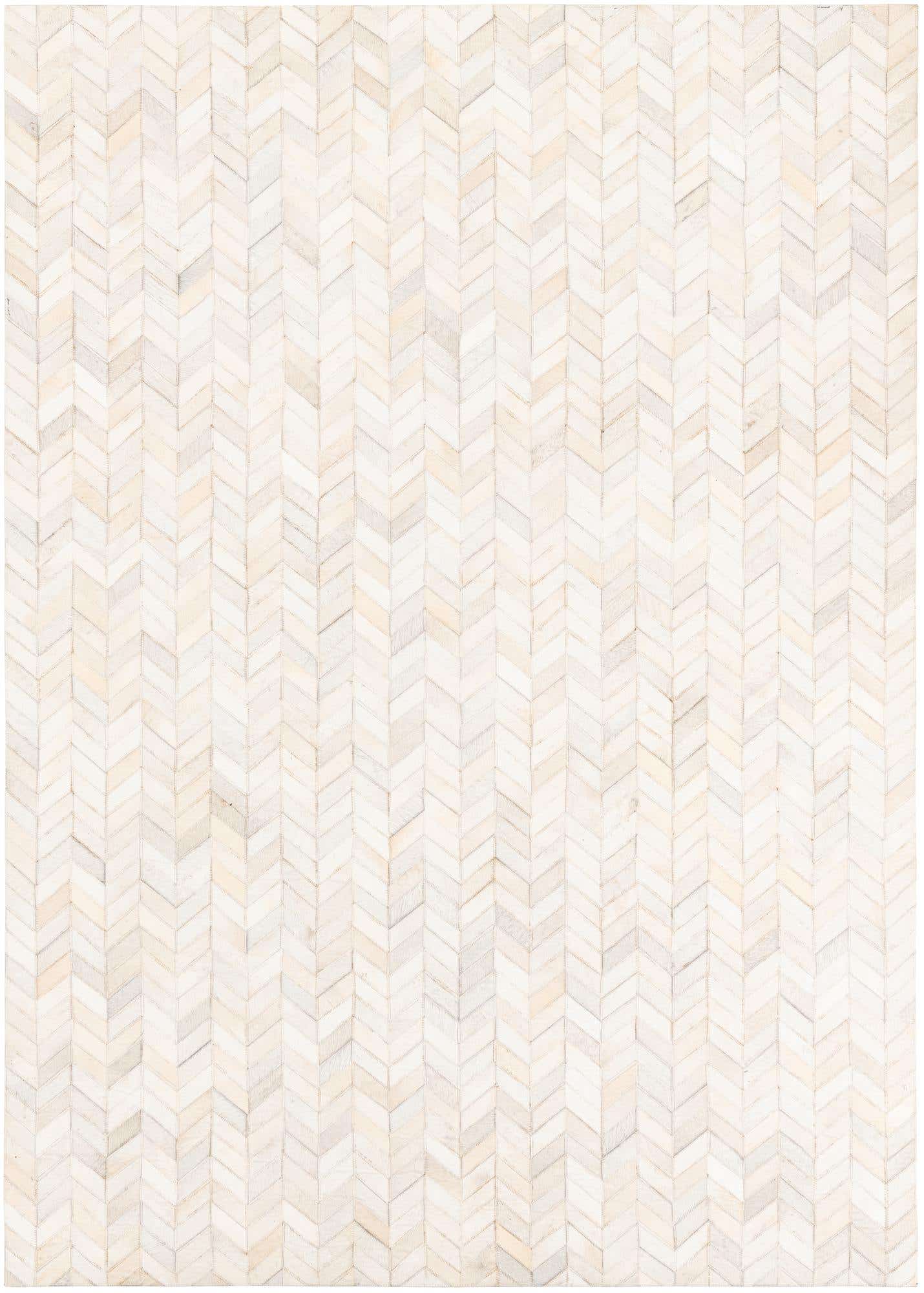 5' 3 x 7' 5 Cowhide Leather Rug