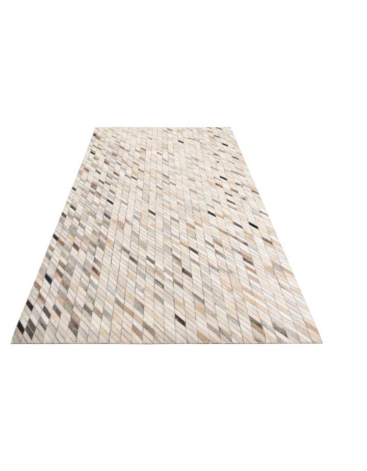 5' x 8' Cowhide Leather Rug