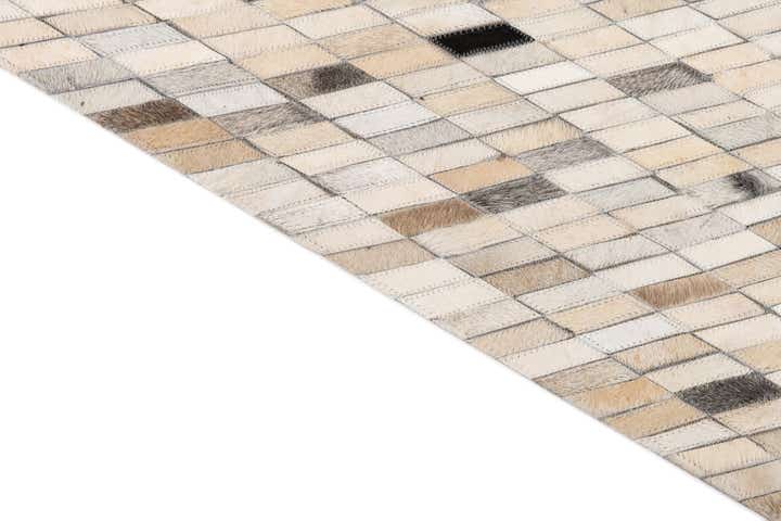 5' x 8' Cowhide Leather Rug