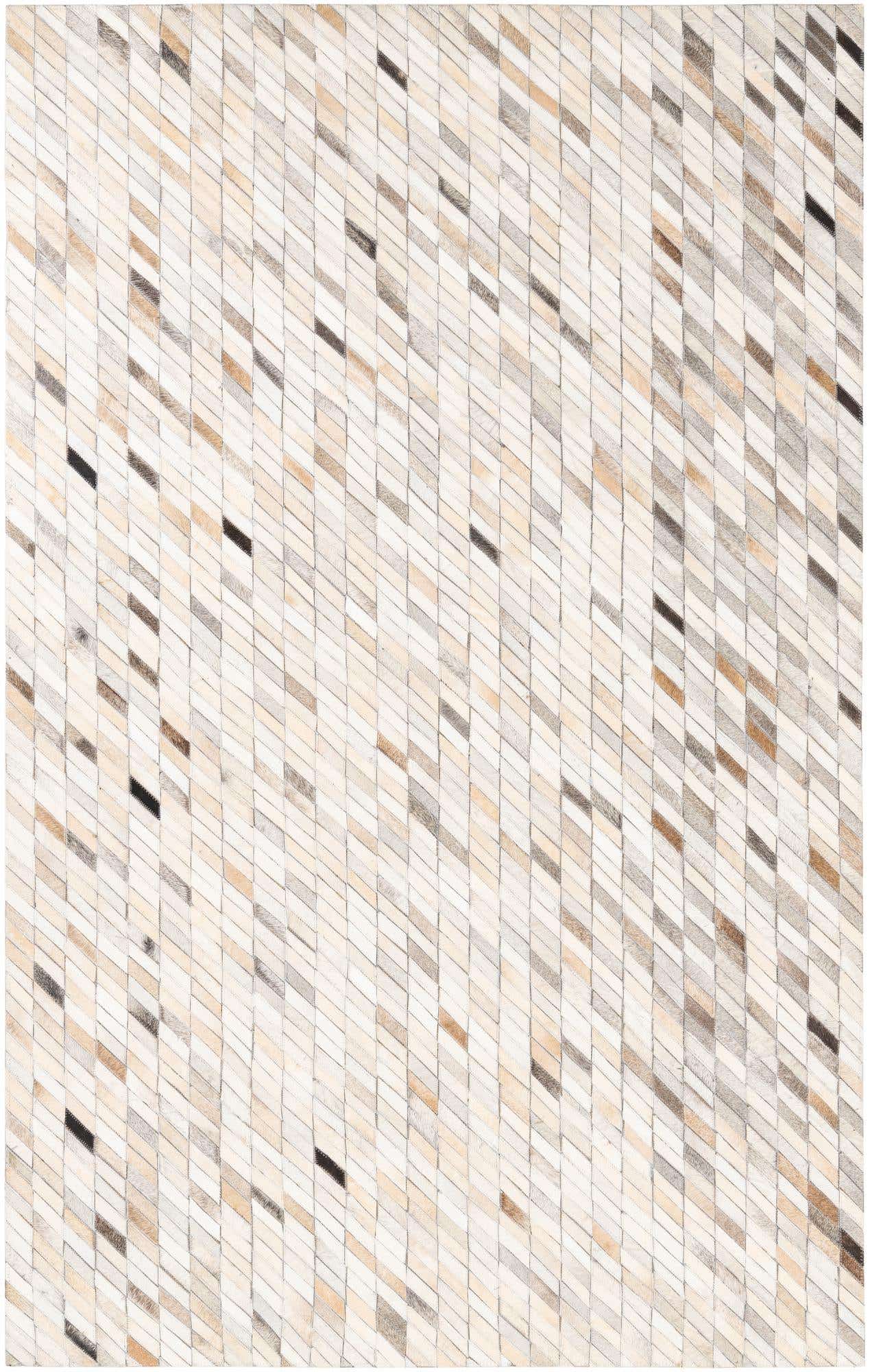 5' x 8' Cowhide Leather Rug