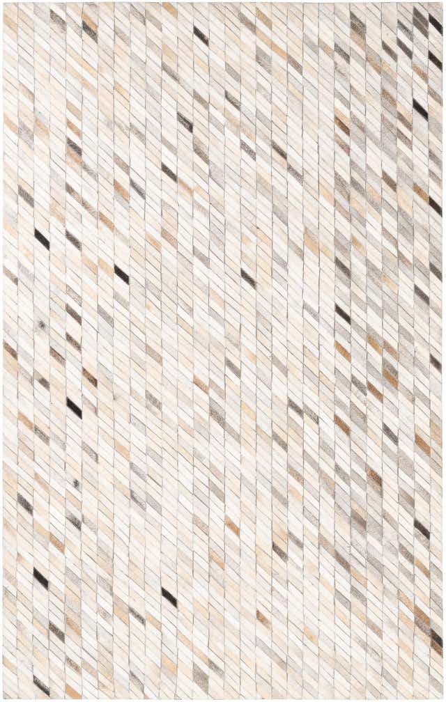 5' x 8' Cowhide Leather Rug