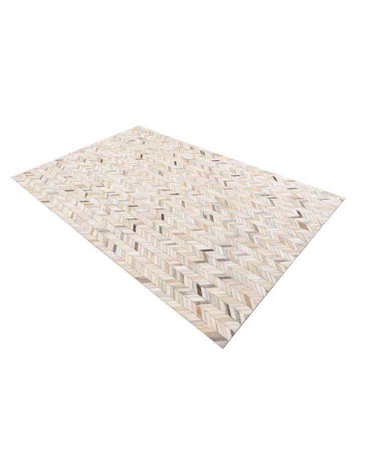 Detail image of 5' x 7' 8 Cowhide Leather Rug