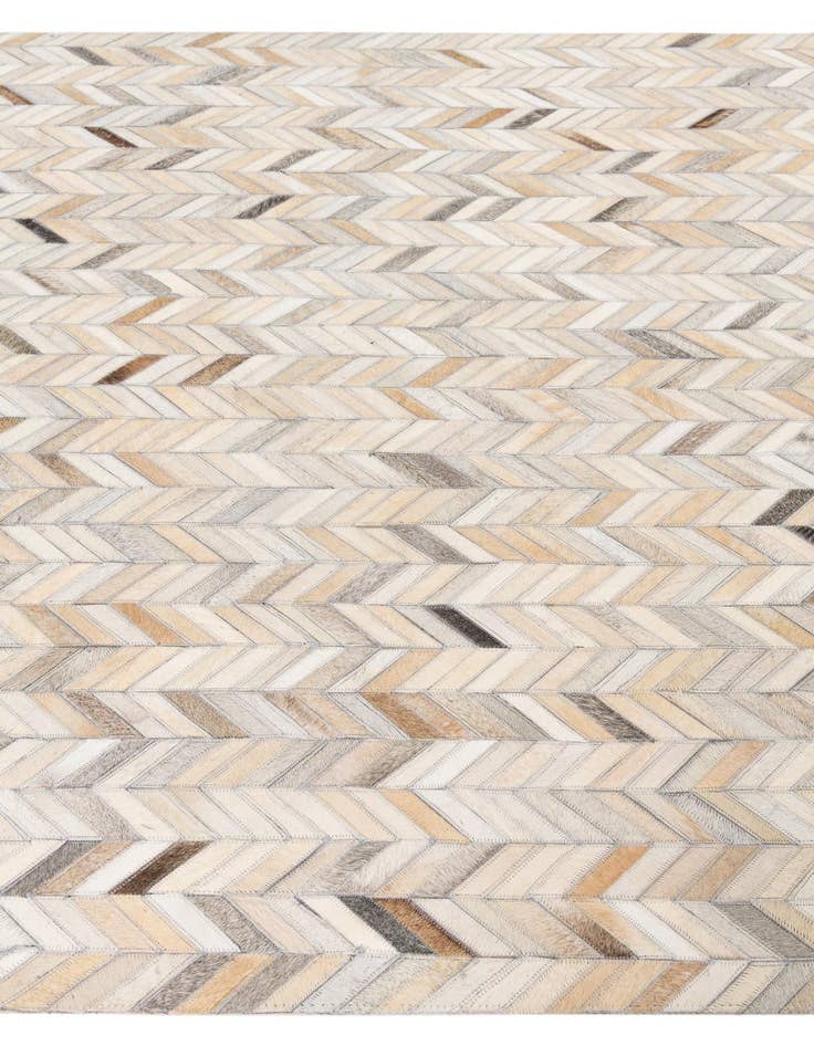 Detail image of 5' x 7' 8 Cowhide Leather Rug