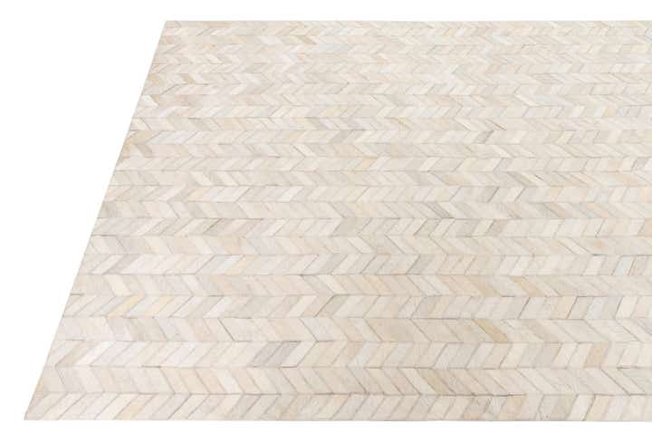 5' 3 x 7' 6 Cowhide Leather Rug