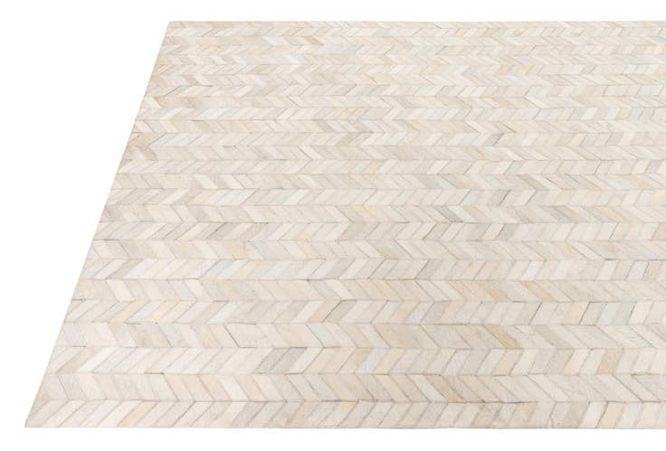 Detail image of 5' 3 x 7' 6 Cowhide Leather Rug