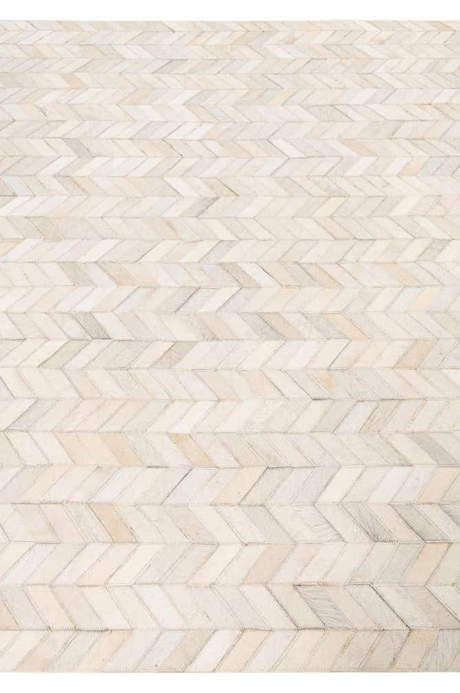 5' 3 x 7' 6 Cowhide Leather Rug