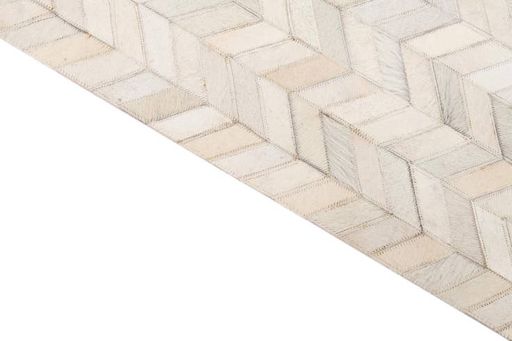 Detail image of 5' 3 x 7' 6 Cowhide Leather Rug