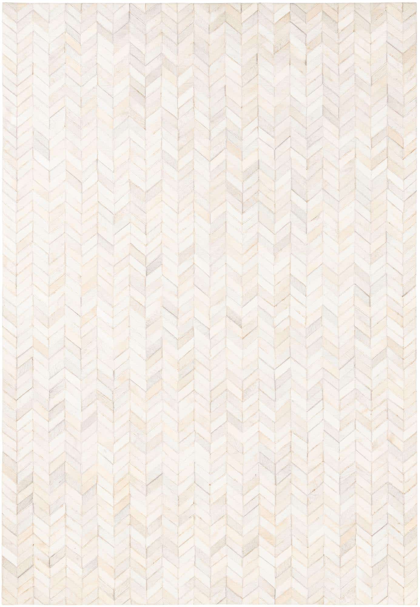 5' 3 x 7' 6 Cowhide Leather Rug