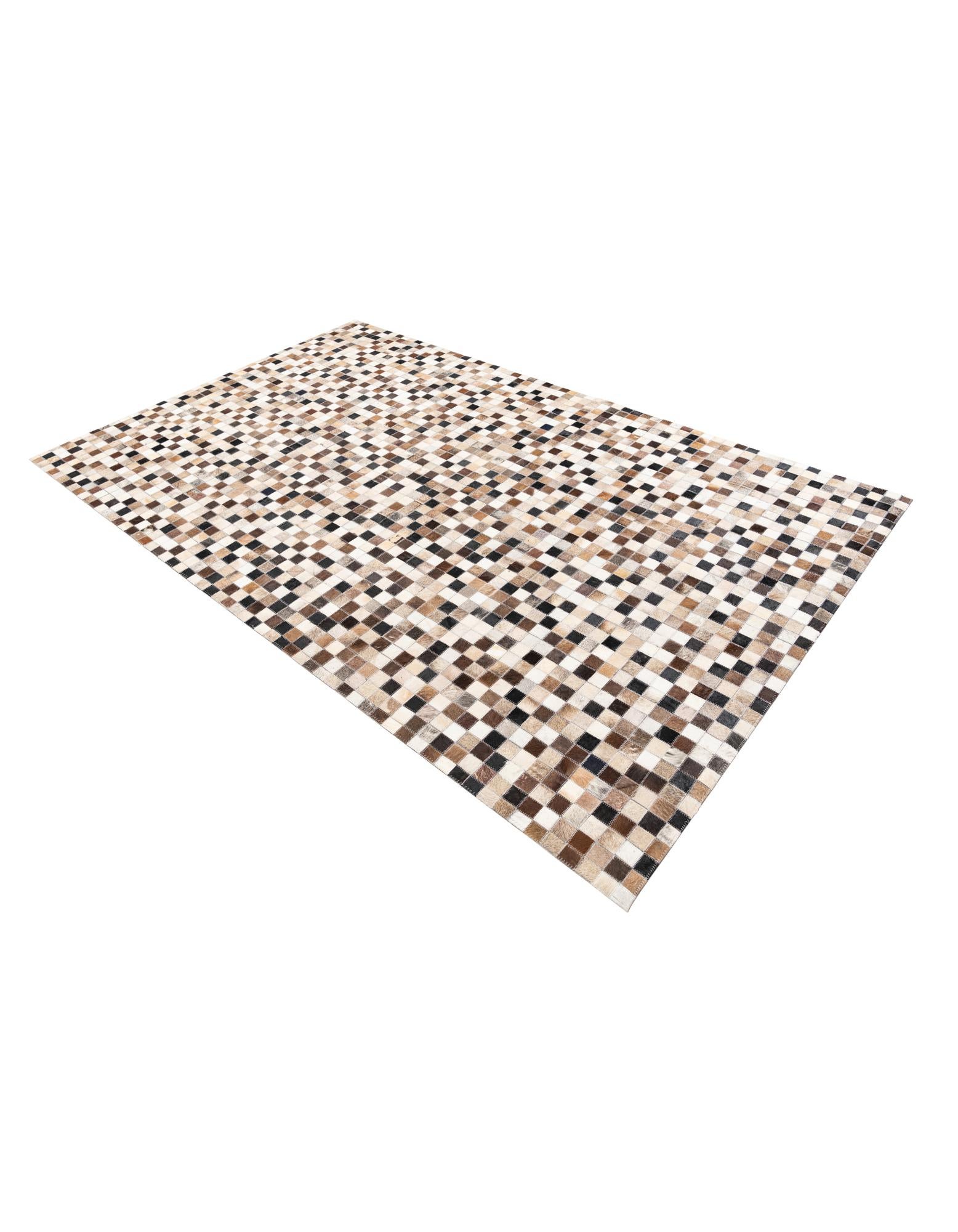 5' x 8' Cowhide Leather Rug