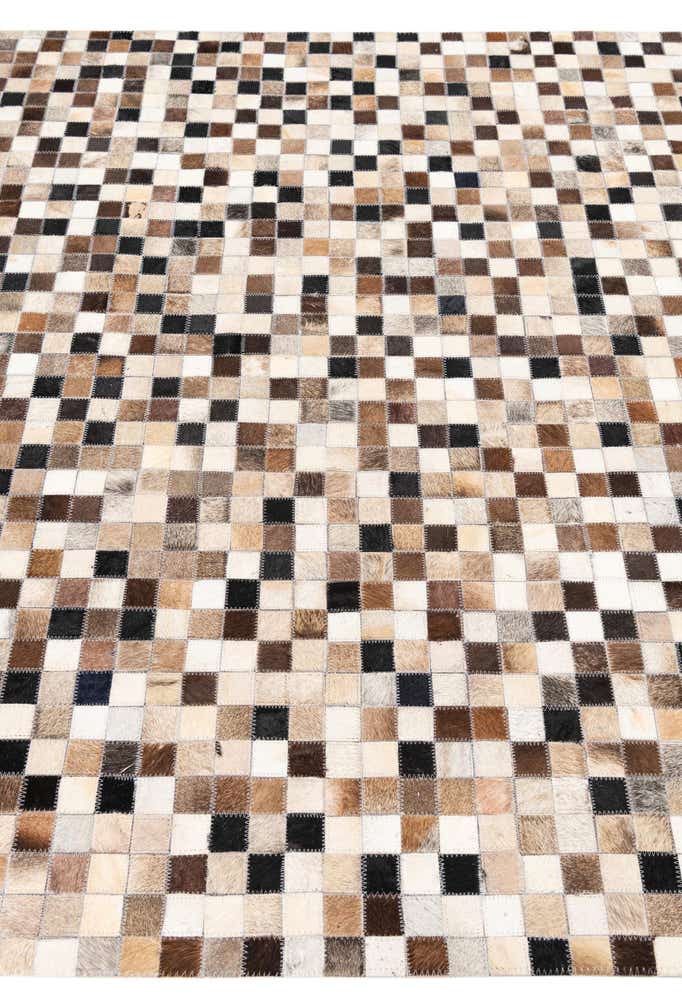 5' x 8' Cowhide Leather Rug