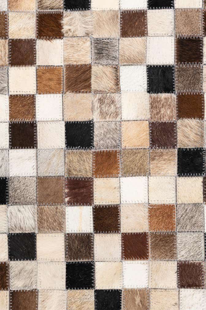 5' x 8' Cowhide Leather Rug