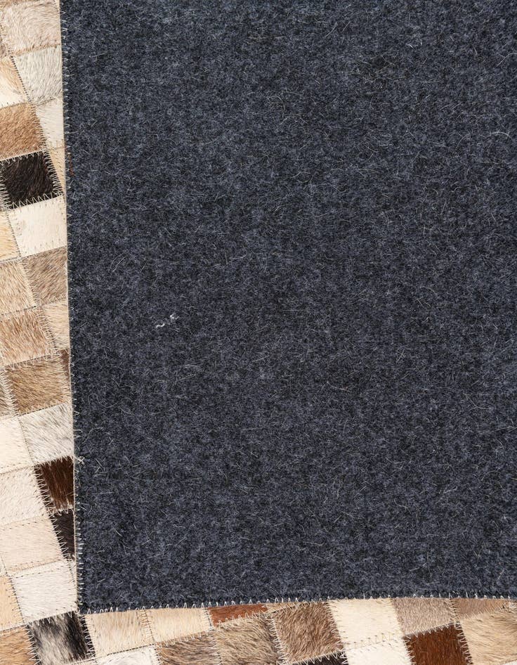 Detail image of 5' 2 x 8' Cowhide Leather Rug