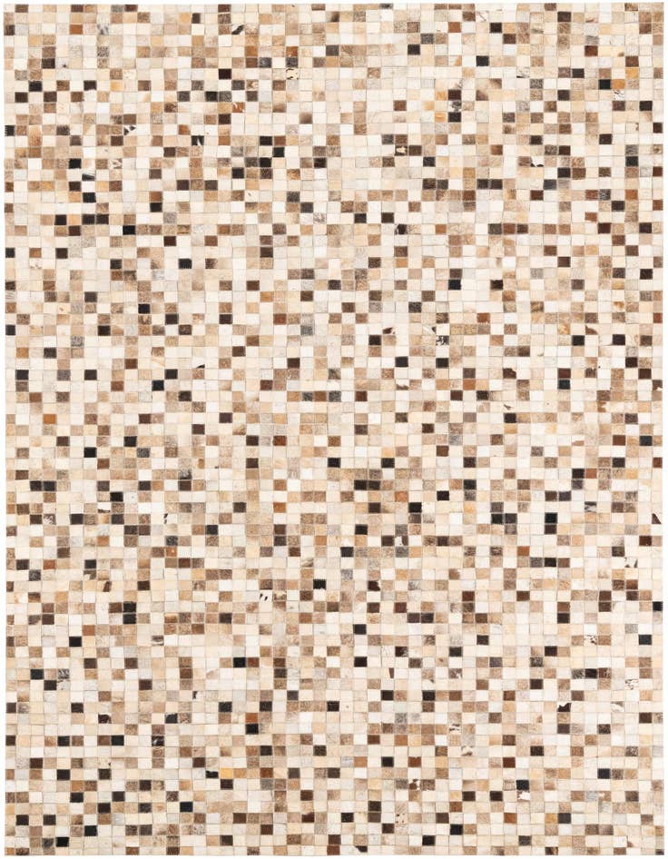 Detail image of 5' 2 x 8' Cowhide Leather Rug