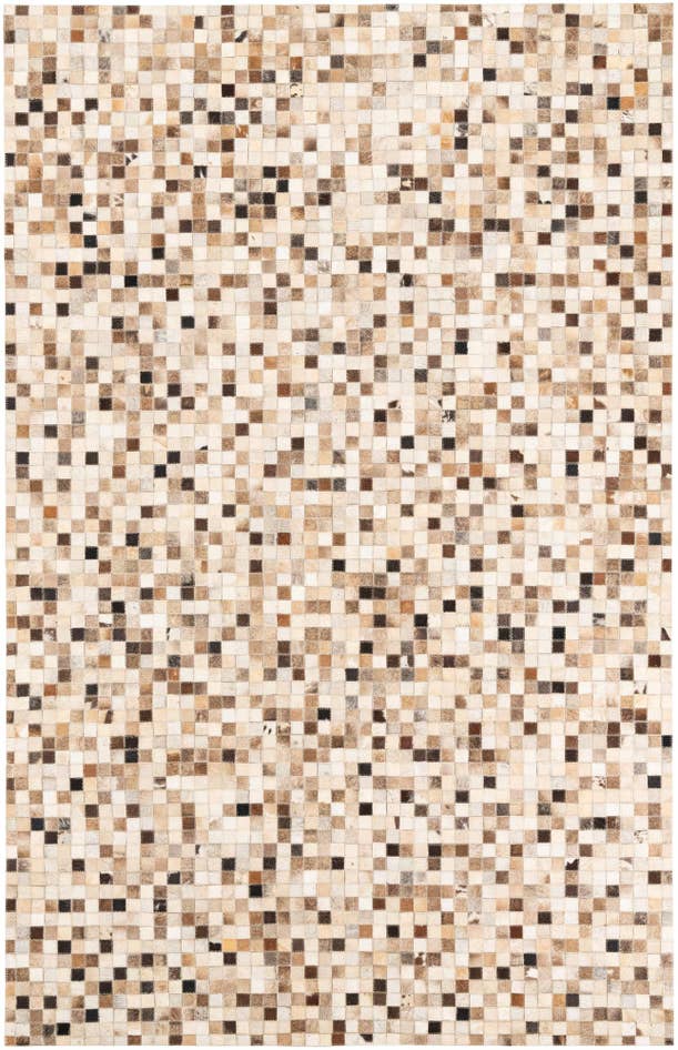 Detail image of 5' 2 x 8' Cowhide Leather Rug