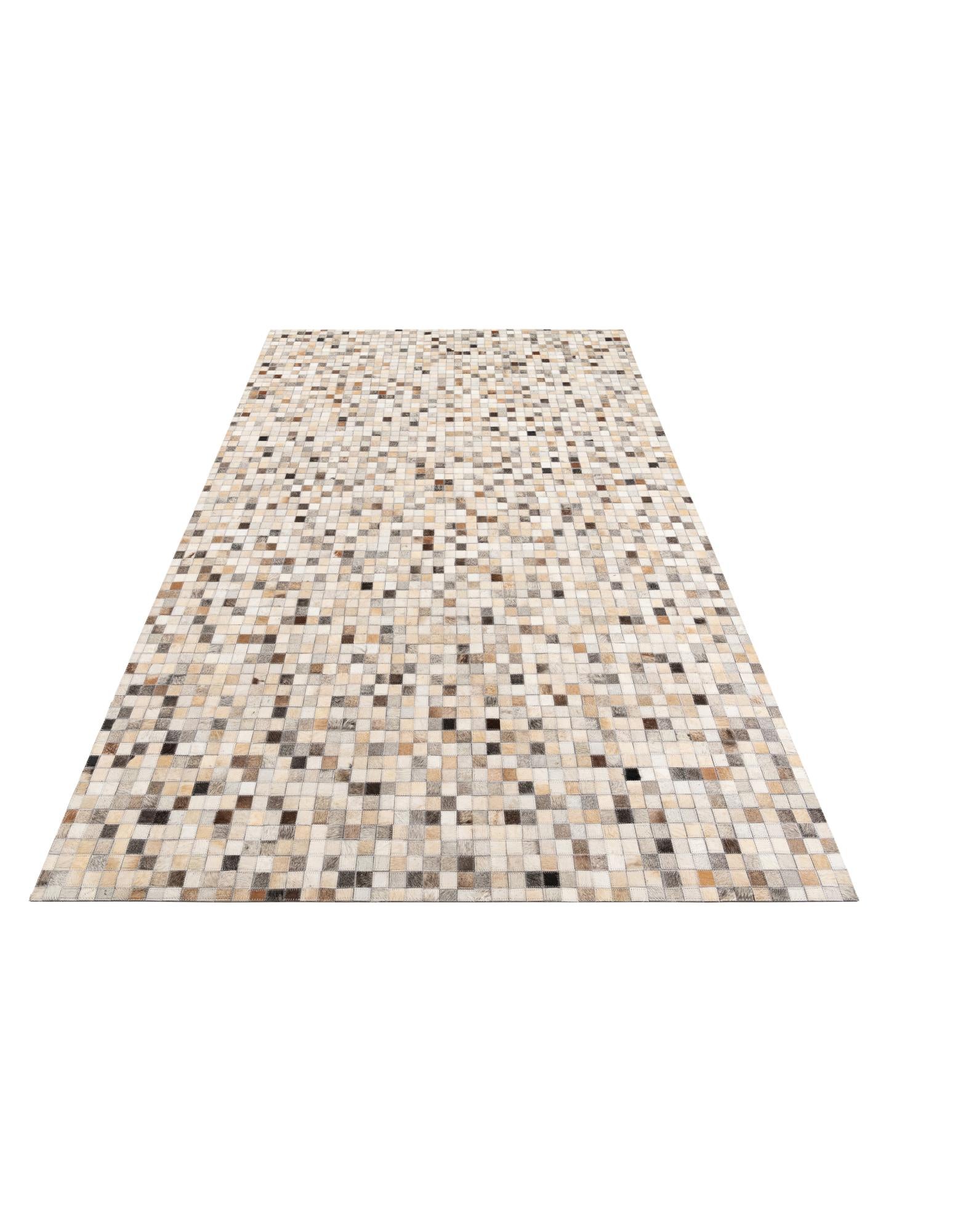 5' x 8' Cowhide Leather Rug