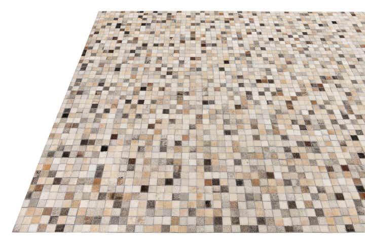 5' x 8' Cowhide Leather Rug