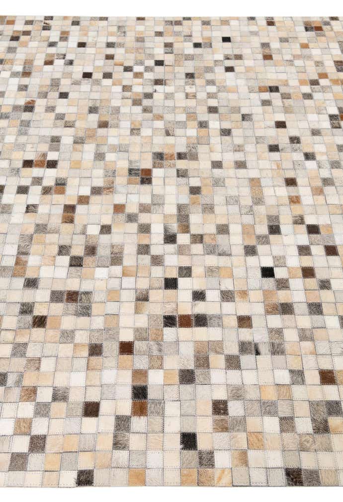 5' x 8' Cowhide Leather Rug