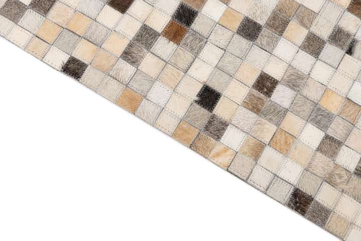 5' x 8' Cowhide Leather Rug