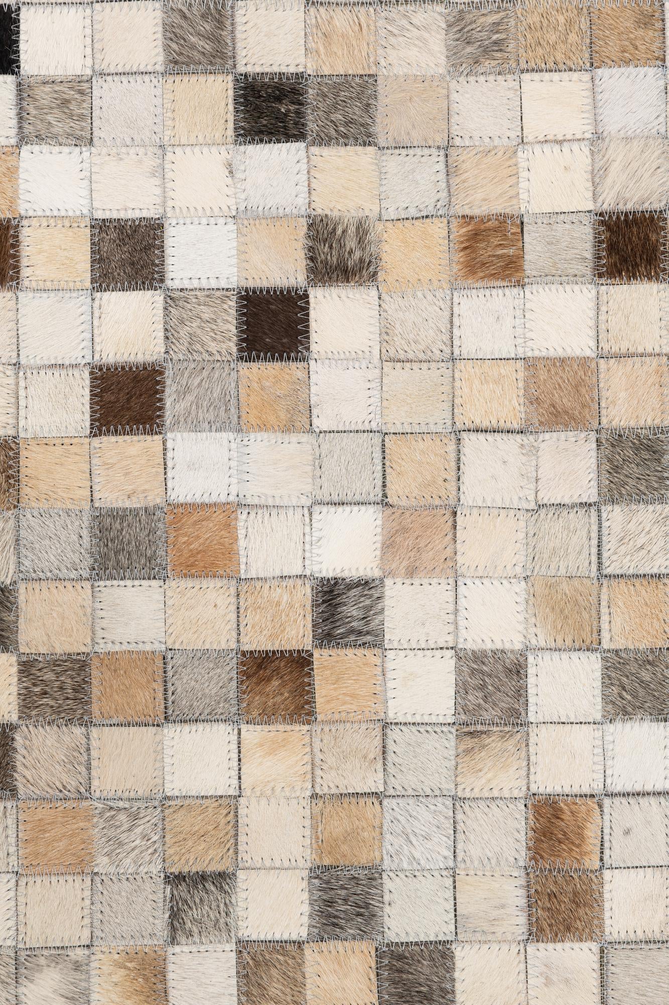 5' x 8' Cowhide Leather Rug