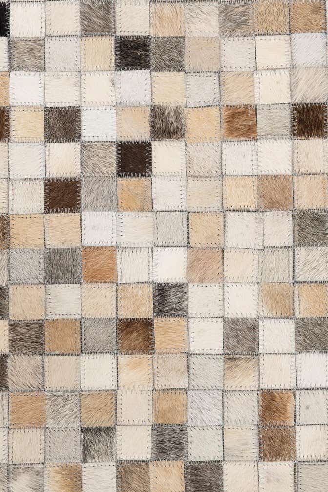 5' x 8' Cowhide Leather Rug