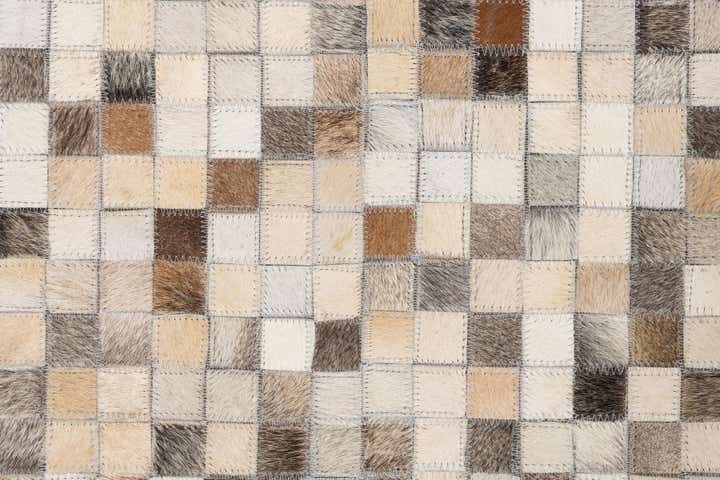 5' x 8' Cowhide Leather Rug