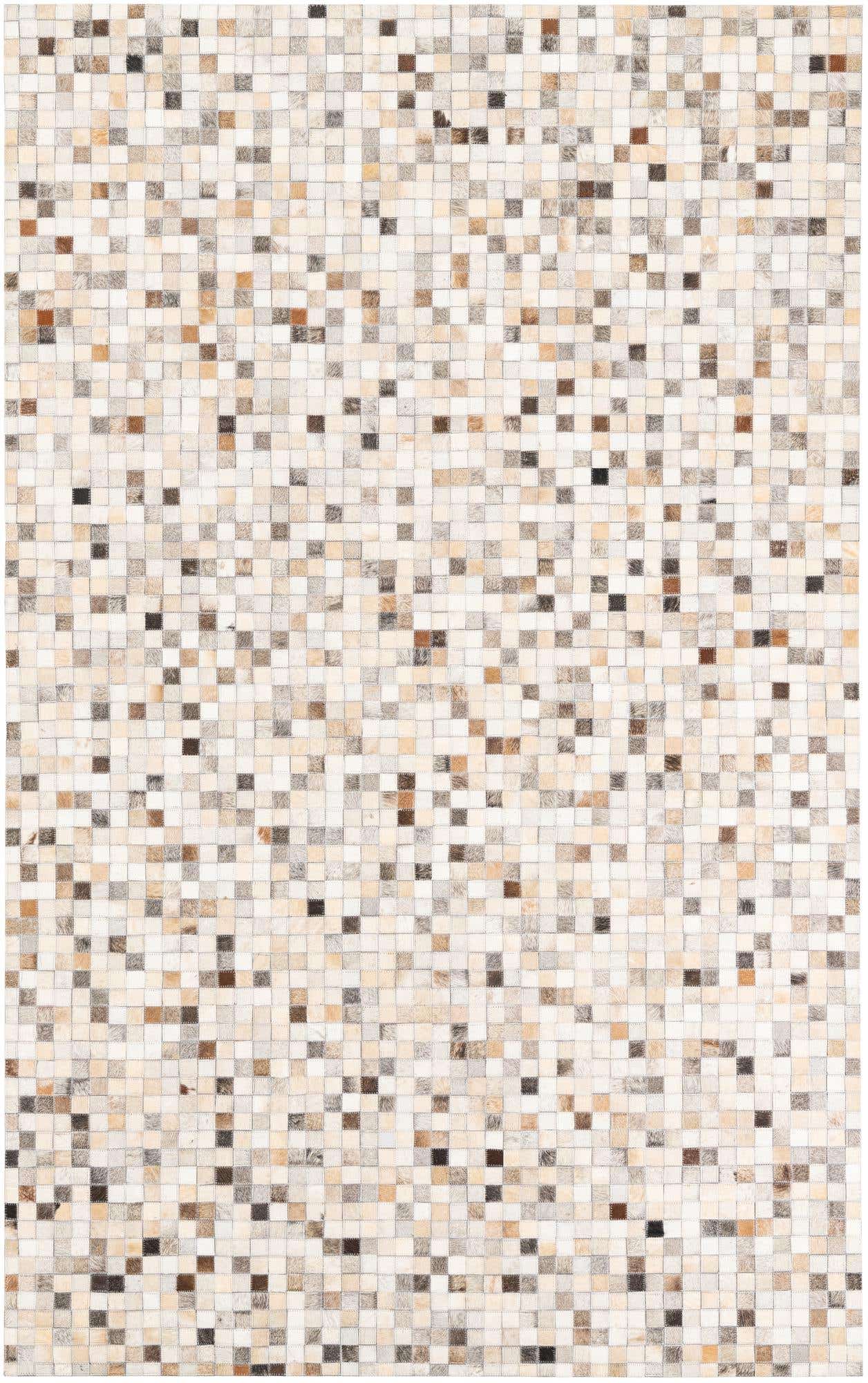 5' x 8' Cowhide Leather Rug