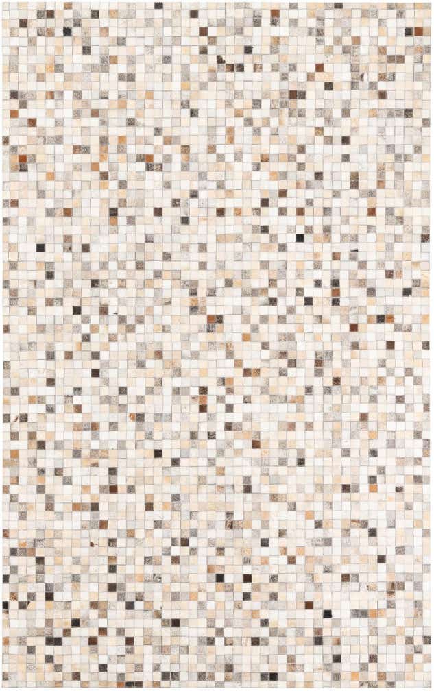 5' x 8' Cowhide Leather Rug