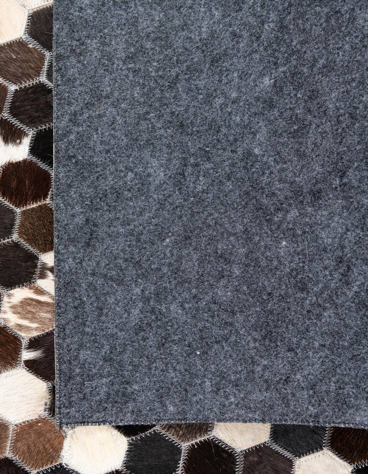 Detail image of 5' x 7' 9 Cowhide Leather Rug