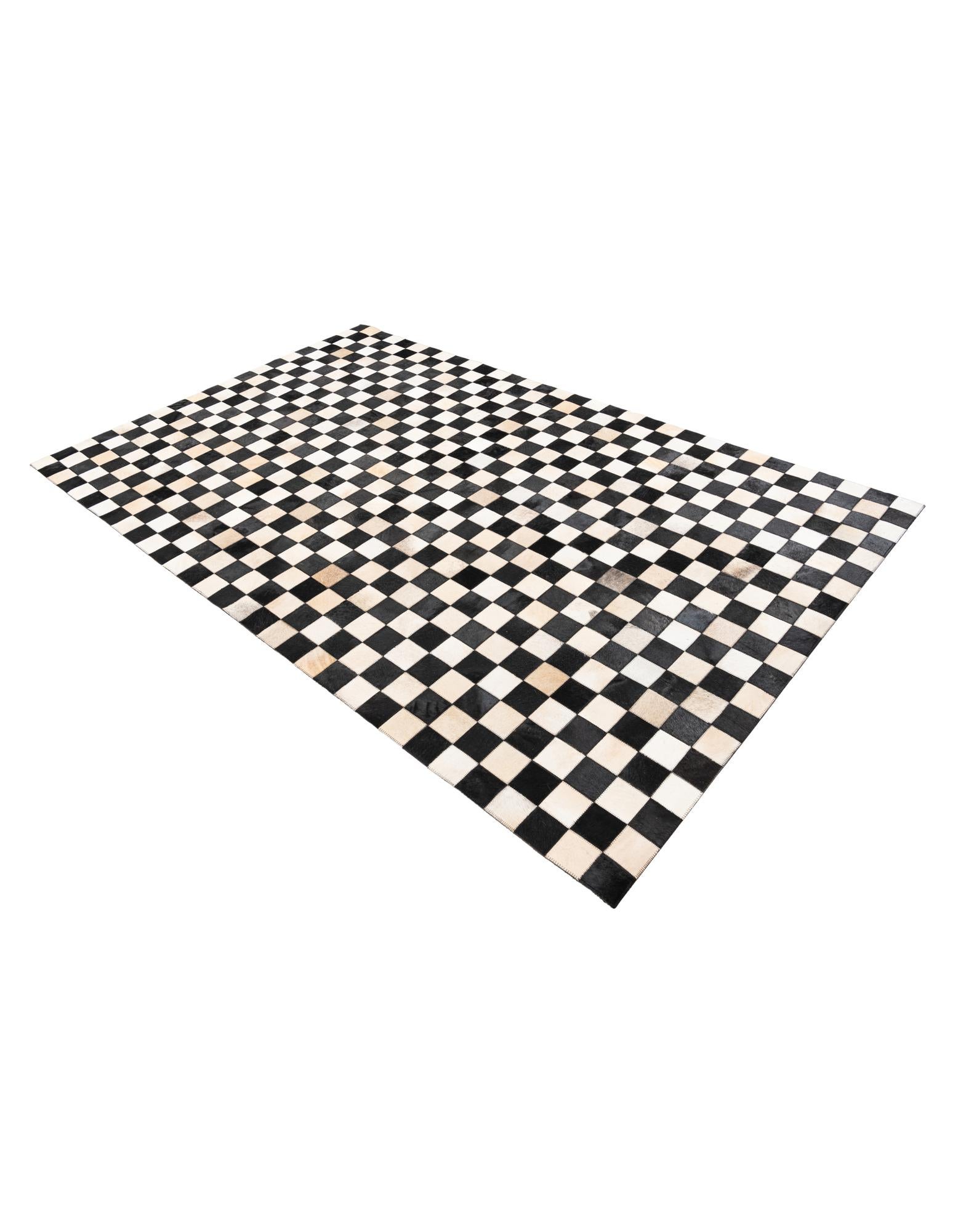 5' x 8' Cowhide Leather Rug