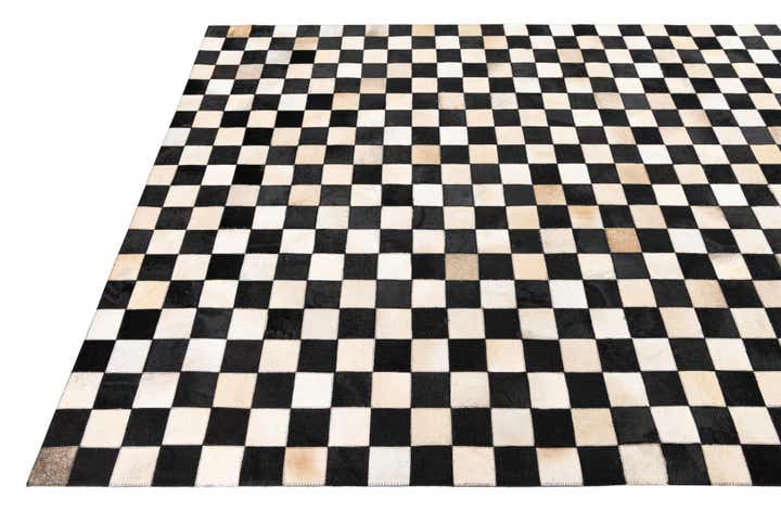 5' x 8' Cowhide Leather Rug