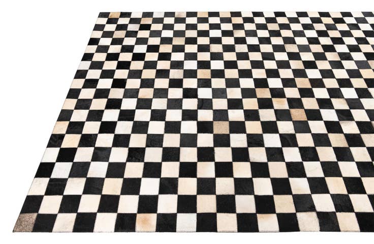 Detail image of 5' x 8' Cowhide Leather Rug