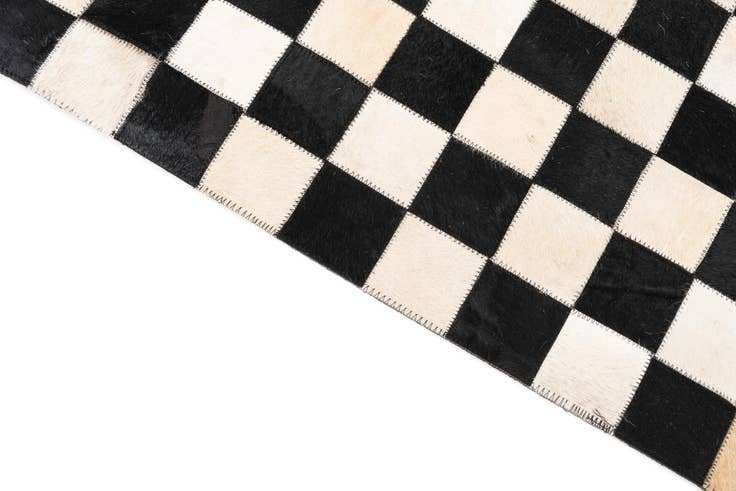 Detail image of 5' x 8' Cowhide Leather Rug